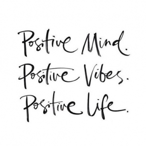 Image of words, positive mind, positive vibes, positive life
